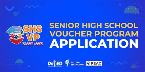 shsvp.application@peac.org.ph|Application for Senior High School (SHS) Voucher Program is NOW OP.